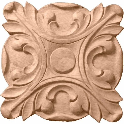Ekena Acanthus Rosette ROS06X06ACMA, 6-1/2"W x 6-1/2"H x 1"D 3 Ekena Acanthus Rosette ROS06X06ACMA, 6-1/2"W x 6-1/2"H x 1"D