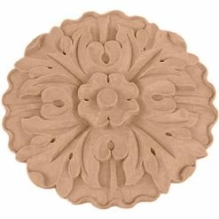 Ekena Medium Kent Floral Rosette ROS06X06X01KEAL, 6-7/8"W x 6-7/8"H x 1"D