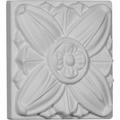 Ekena Fairfax Small Rosette ROS08X08FA, 3-1/8"W x 3-1/8"H