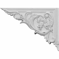 Ekena Flower Stair Bracket SB08X06FL-L, 8-5/8"W x 6-1/4"H x 5/8"D