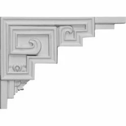 Ekena Austin Stair Bracket SB09X06ER-R, 9"W x 6-1/2"H x 1/2"D