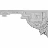 Ekena Legacy Stair Bracket SB11X06LE-L, 11"W x 6-3/8"H x 1/2"D