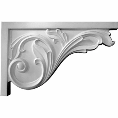 Ekena Large Acanthus Stair Bracket SB11X07AC-R, 11-3/4"W x 7-3/4"H x 3/4"D 3 Ekena Large Acanthus Stair Bracket SB11X07AC-R, 11-3/4"W x 7-3/4"H x 3/4"D