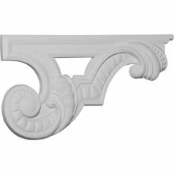 Ekena Scroll Stair Bracket SB12X06SC-R, 12-3/8"W x 6-5/8"H x 3/4"D