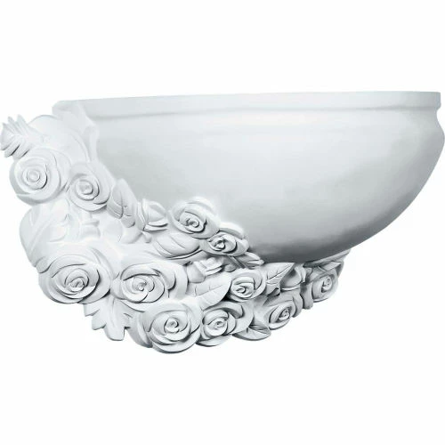 Ekena Rose Left Wall Sconce SCO17X10X08RO-L, 17-3/4"W x 10-1/4"H x 8-1/4"D 3 Ekena Rose Left Wall Sconce SCO17X10X08RO-L, 17-3/4"W x 10-1/4"H x 8-1/4"D
