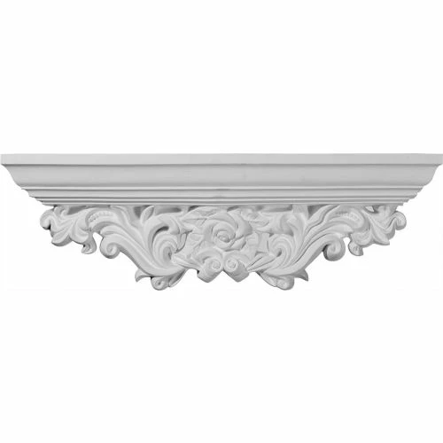 Ekena Odessa Acanthus Leaf Shelf SH23X07X04OD, 23-1/4"W x 3-7/8"D x 7-1/8"H 3 Ekena Odessa Acanthus Leaf Shelf SH23X07X04OD, 23-1/4"W x 3-7/8"D x 7-1/8"H