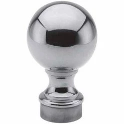 Lavi Industries, Ball Finial, for 2" Tubing, Polished Stainless Steel -Cheap Moulding & Millwork Store LAV 40 604B 2