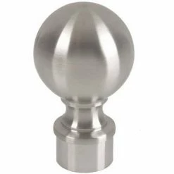 Lavi Industries, Ball Finial, for 1.5" Tubing, Satin Stainless Steel 7 Lavi Industries, Ball Finial, for 1.5" Tubing, Satin Stainless Steel -Cheap Moulding & Millwork Store LAV 44 604 1H