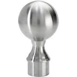 Lavi Industries, Ball Finial, for 2" Tubing, Satin Stainless Steel -Cheap Moulding & Millwork Store LAV 44 604B 2